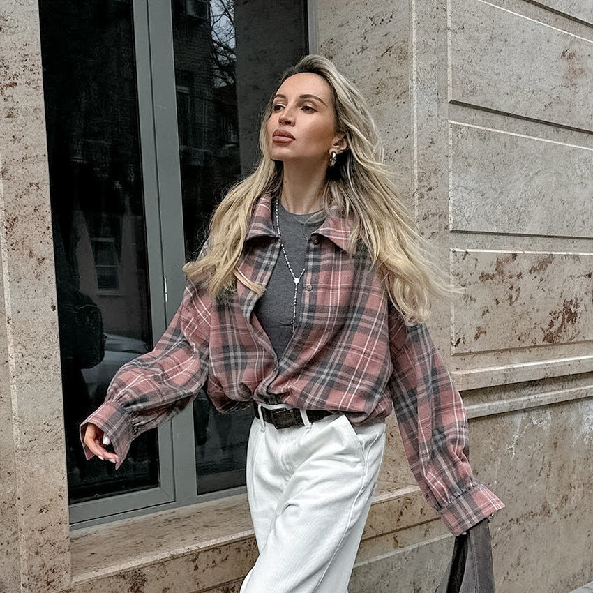 アミ ami チェック ロングスリーブシャツ ベージュ×ブルー サイズ：39 New Arrival】ami amie : バンドカラーシャツ/990007 | SAWADA