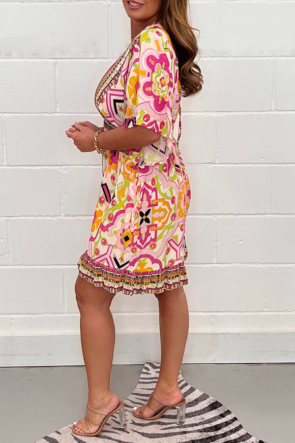 SHANICE - Vintage Print Summer Jumpsuit