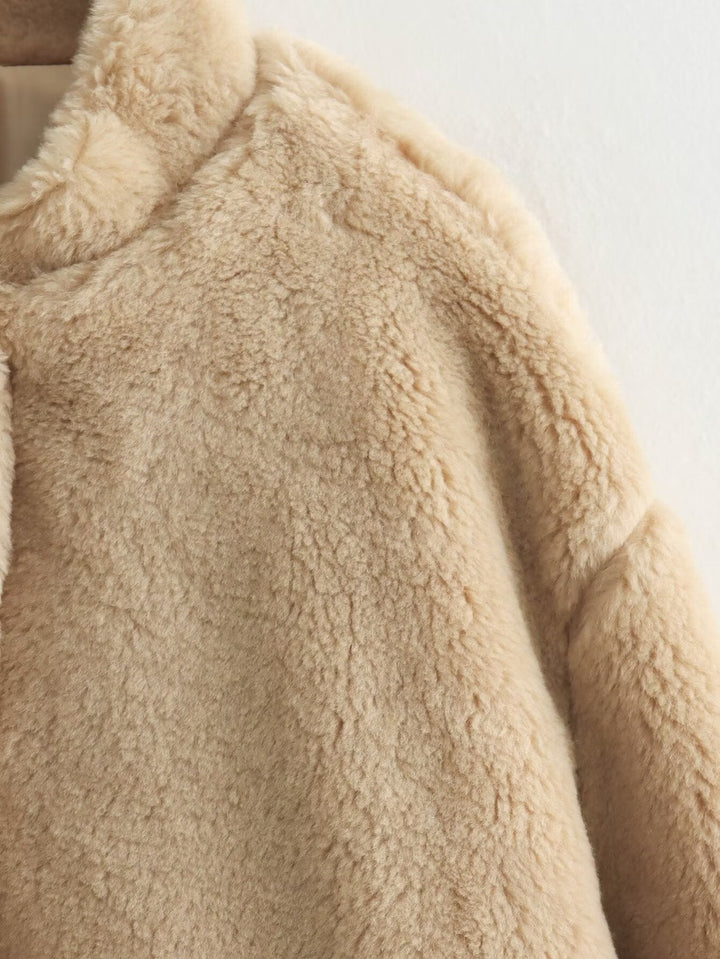 PAZ - Soft Oversized Teddy Bear Fleece Jacket