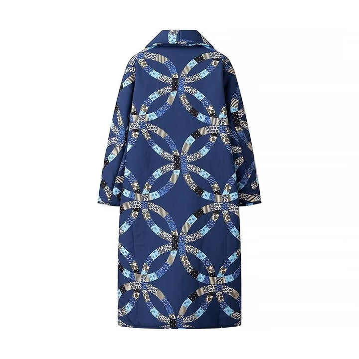 NORE - Quilted Patterned Long Coat