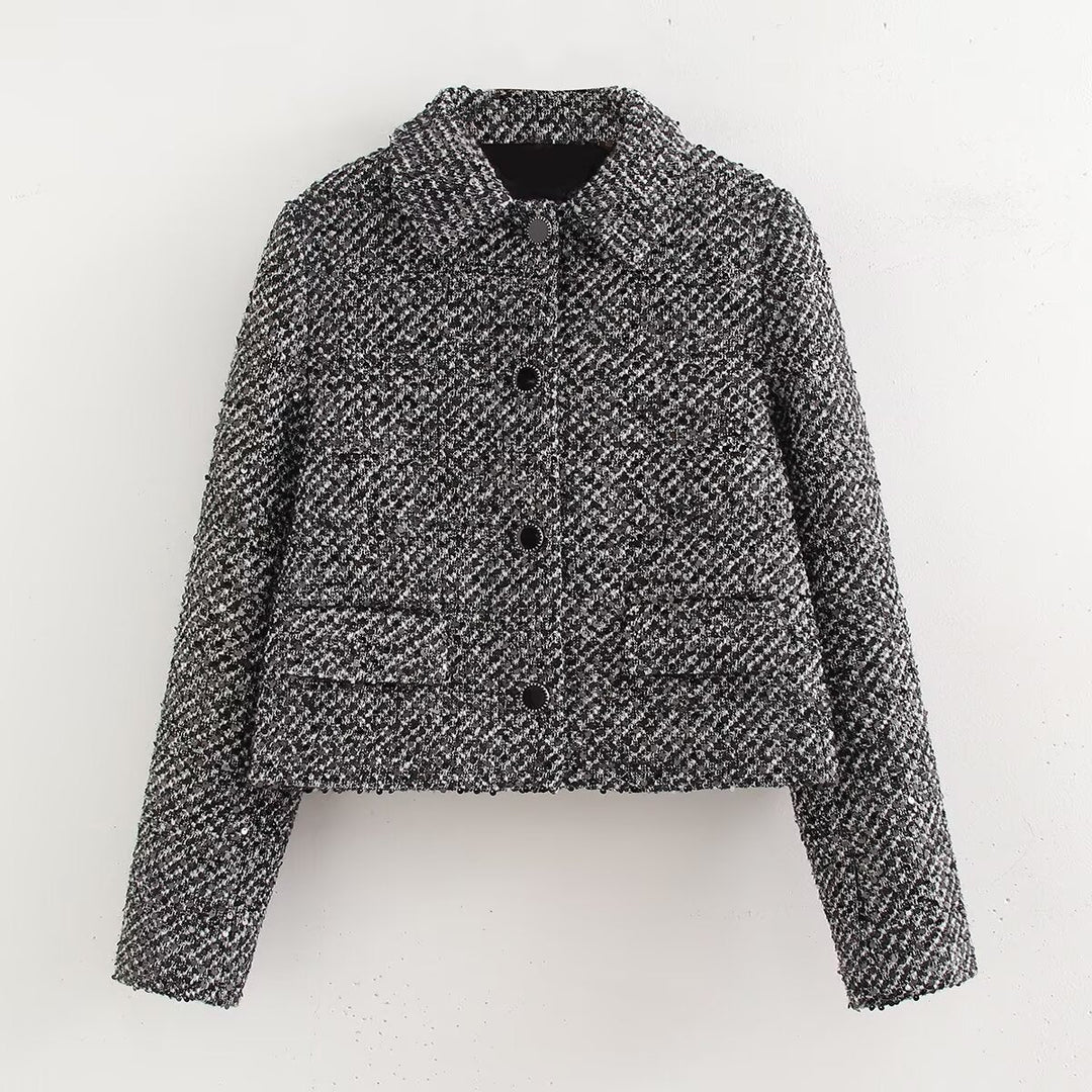 MEI - Women's Elegant Tweed Jacket