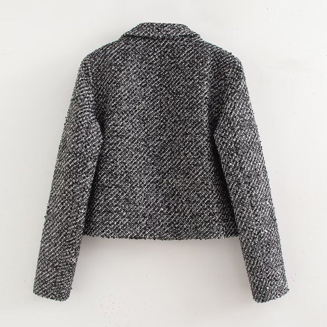 MEI - Women's Elegant Tweed Jacket