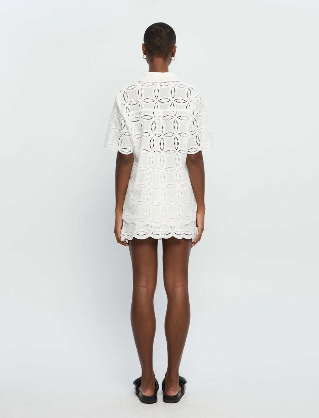 ODETTA - Women's Eyelet Lace Two-Piece Outfit