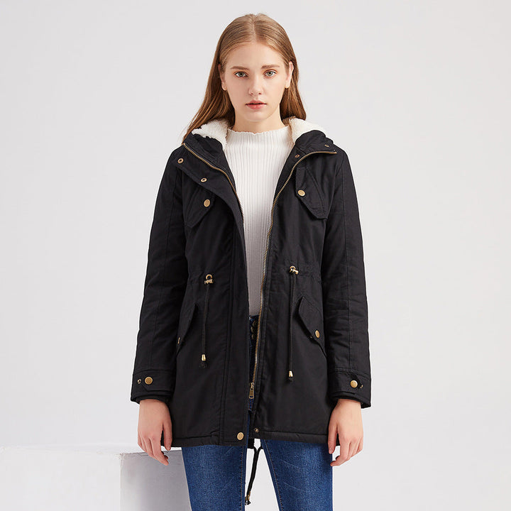 LILAH - Casual Drawstring Hooded Jacket