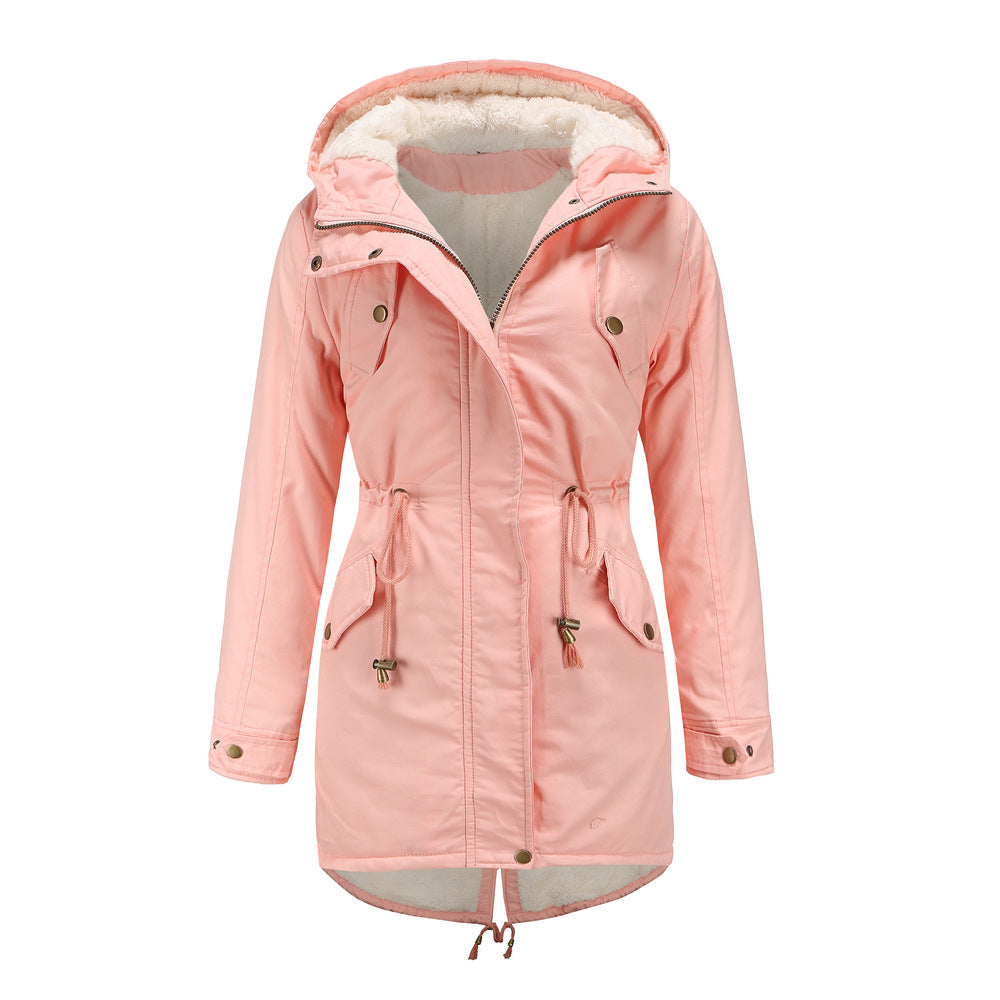 LILAH - Casual Drawstring Hooded Jacket