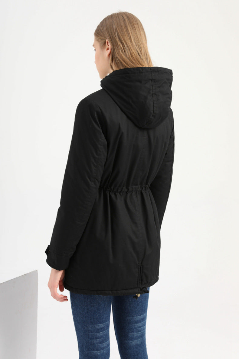 LILAH - Casual Drawstring Hooded Jacket