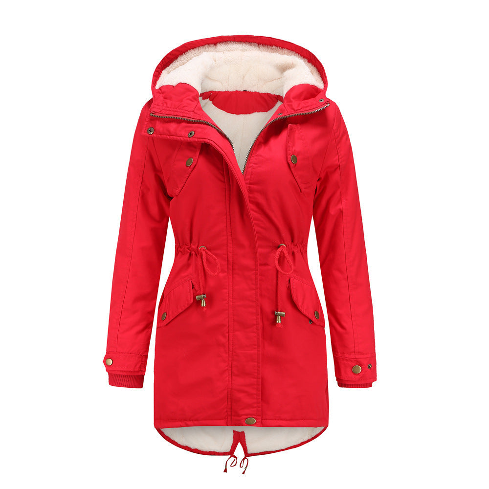 LILAH - Casual Drawstring Hooded Jacket