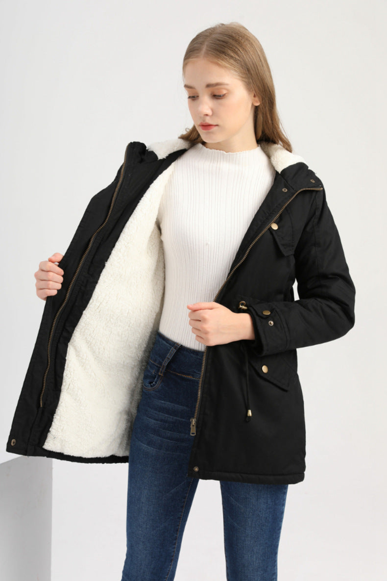 LILAH - Casual Drawstring Hooded Jacket
