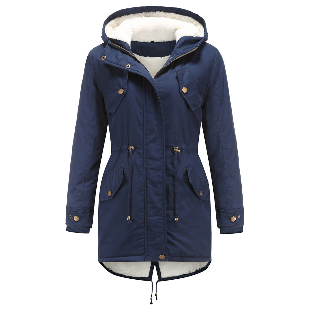 LILAH - Casual Drawstring Hooded Jacket