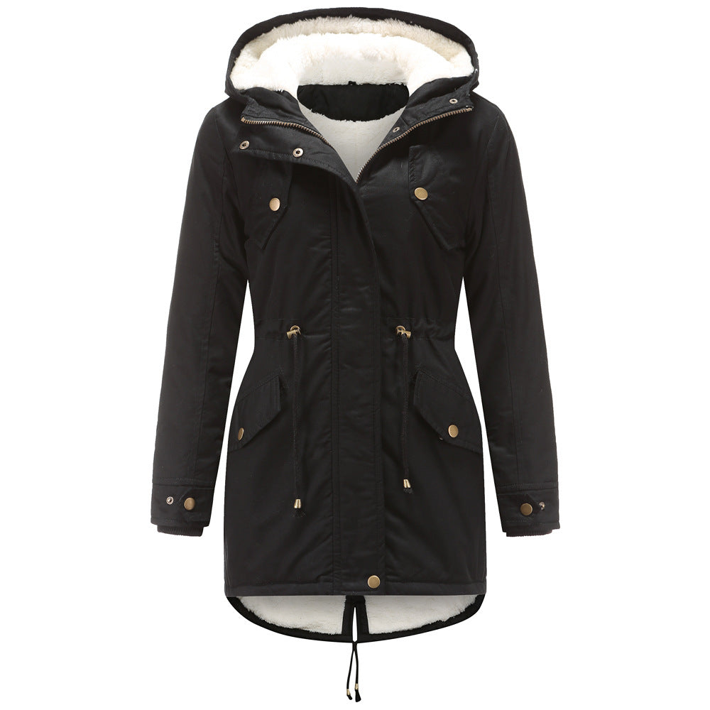 LILAH - Casual Drawstring Hooded Jacket