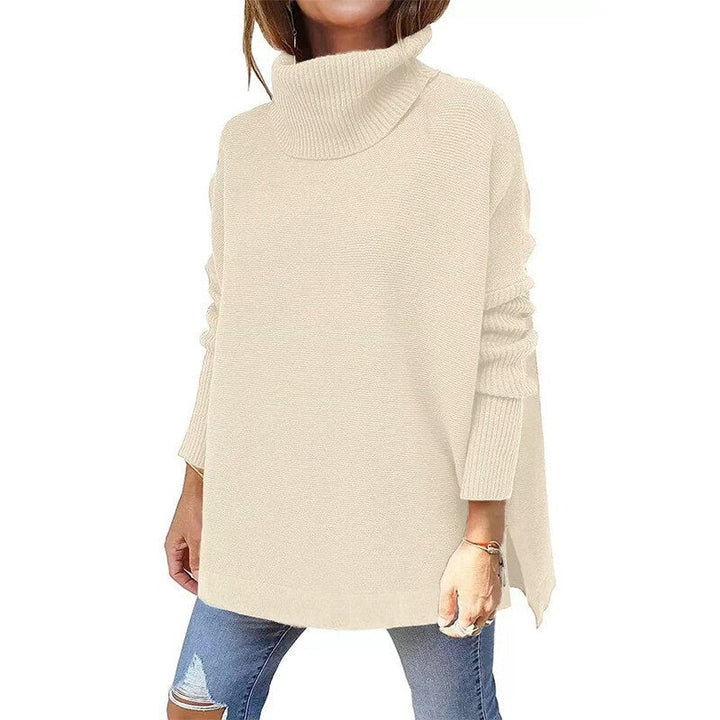 SARA - Women's Tricot Sweater With Stand Collar