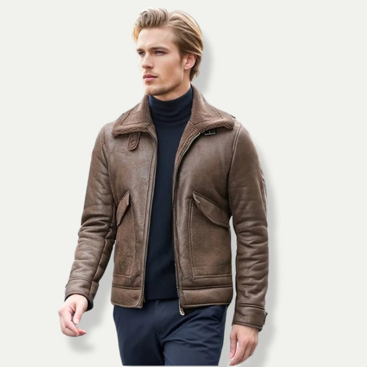 PEREGRINE - Suede Look Biker Jacket