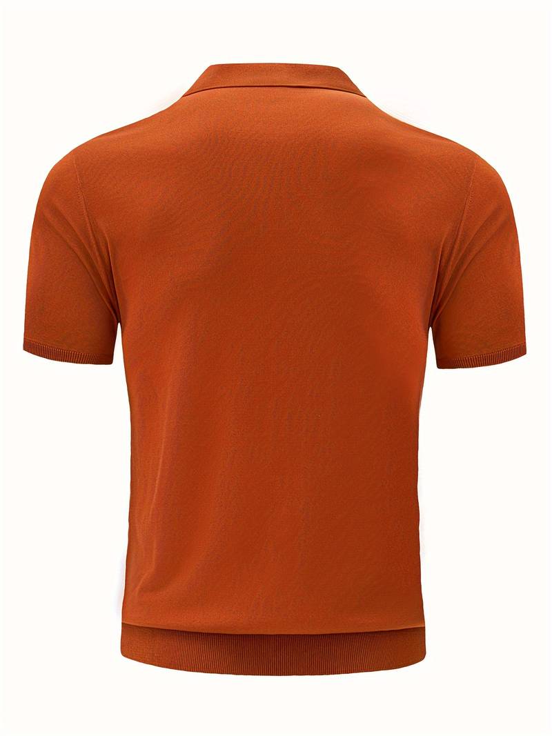 KALEB - Ribbed Polo Shirt