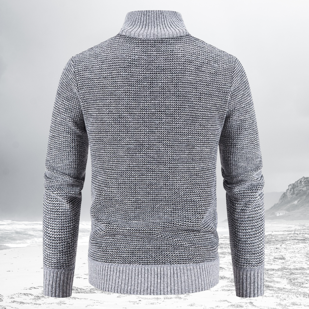 PETER - Padded Zip Sweater
