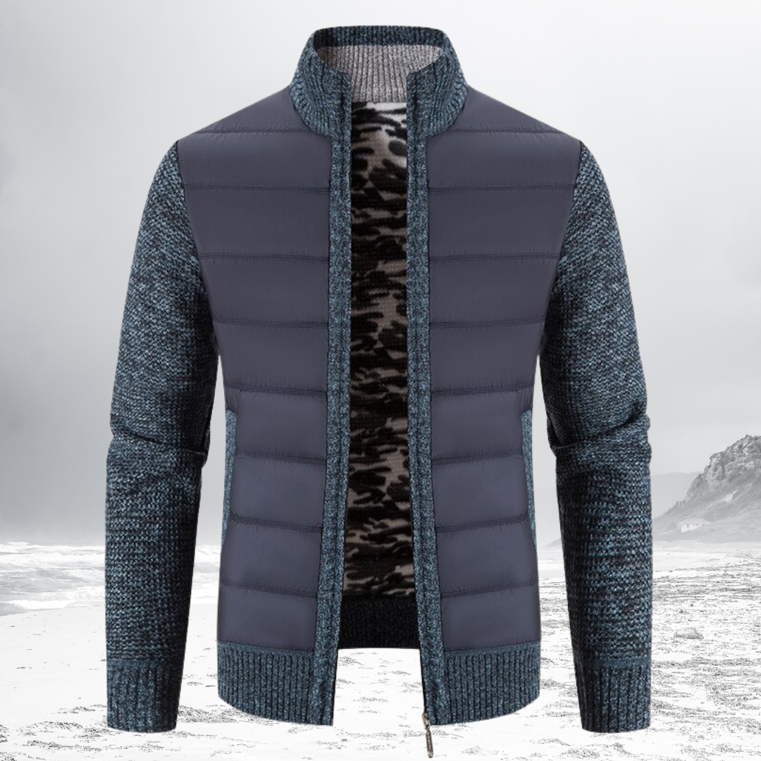 PETER - Padded Zip Sweater
