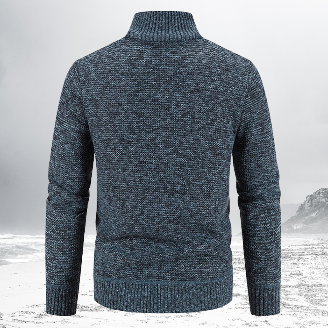 PETER - Padded Zip Sweater