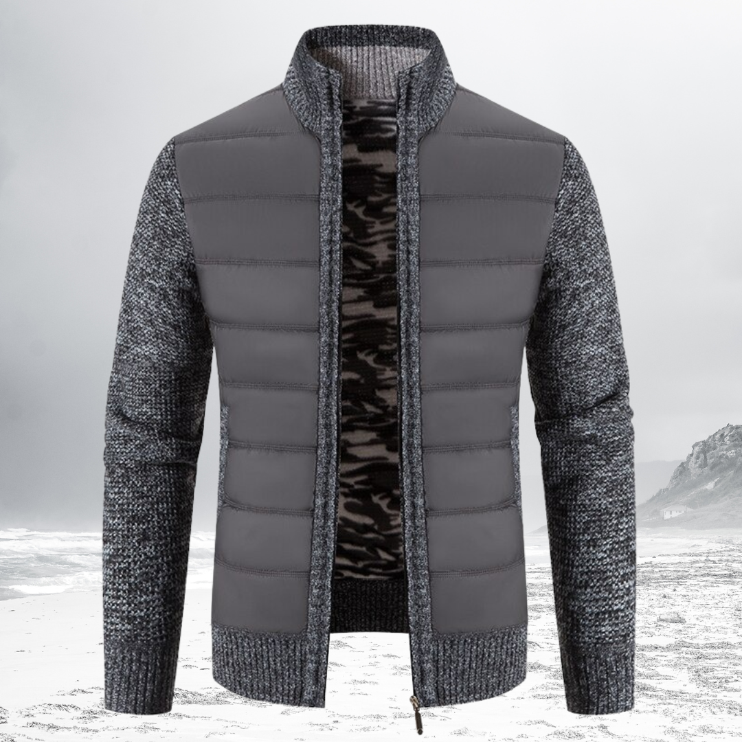 PETER - Padded Zip Sweater