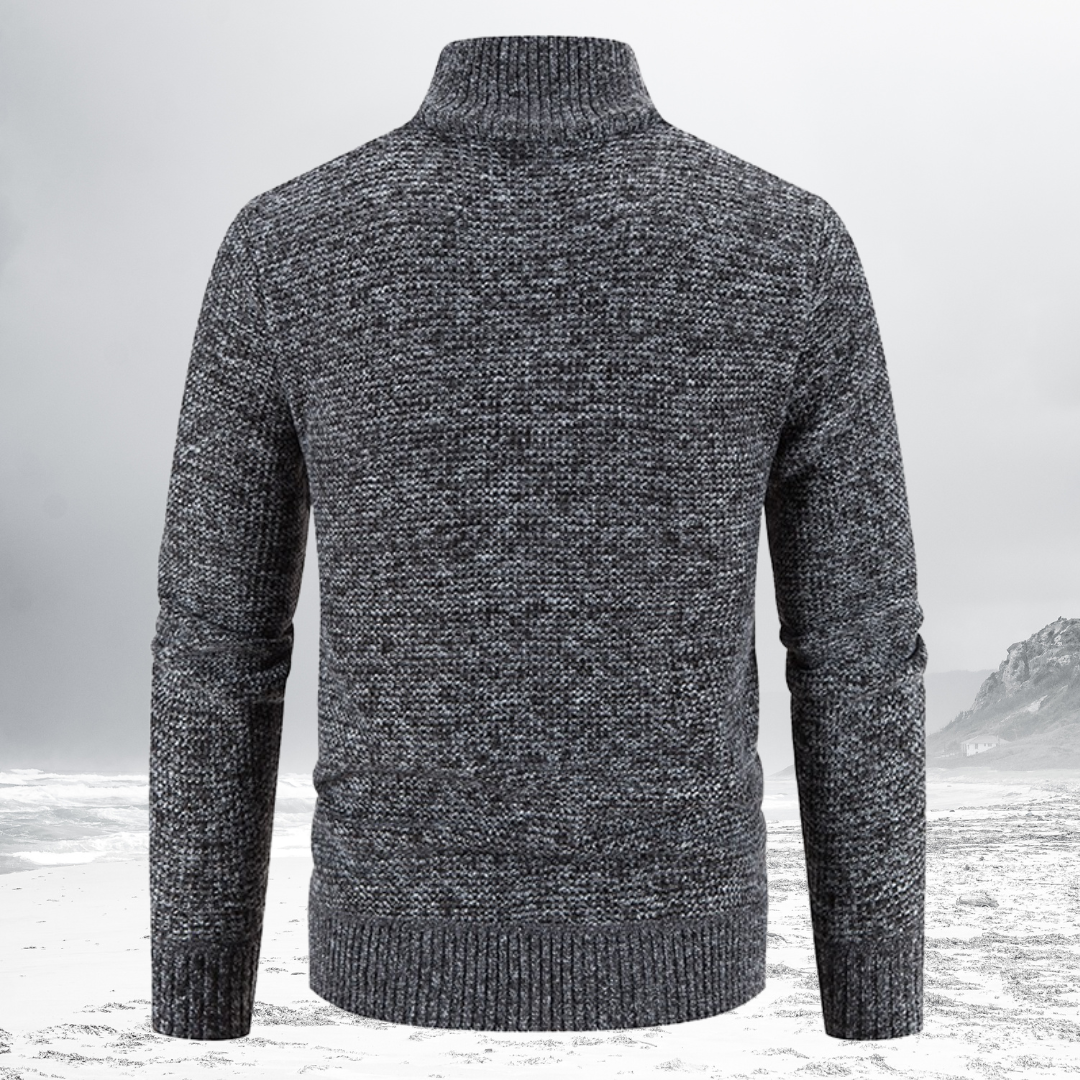 PETER - Padded Zip Sweater