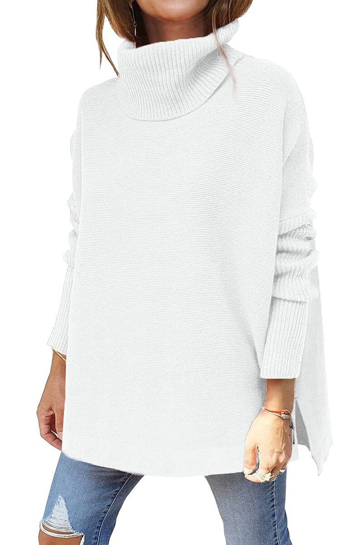 SARA - Women's Tricot Sweater With Stand Collar