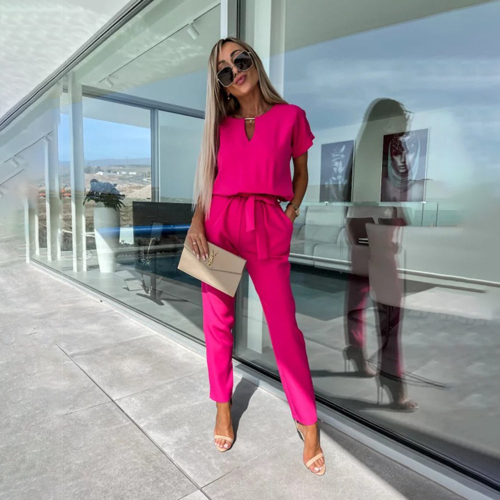 NEELI - Jumpsuit With Bow Detail