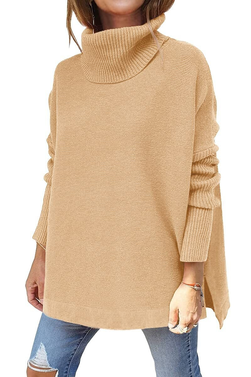 SARA - Women's Tricot Sweater With Stand Collar