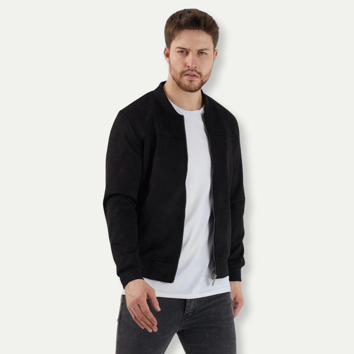 KOSTAS - Men's Suede Bomber Jacket
