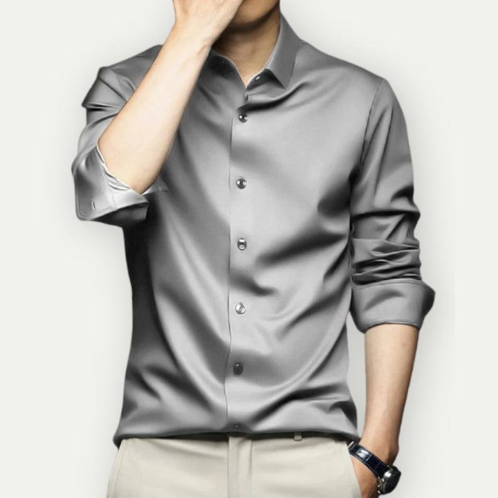 CARTERI - Men's Non-Iron Wrinkle-Resistant Dress Shirt