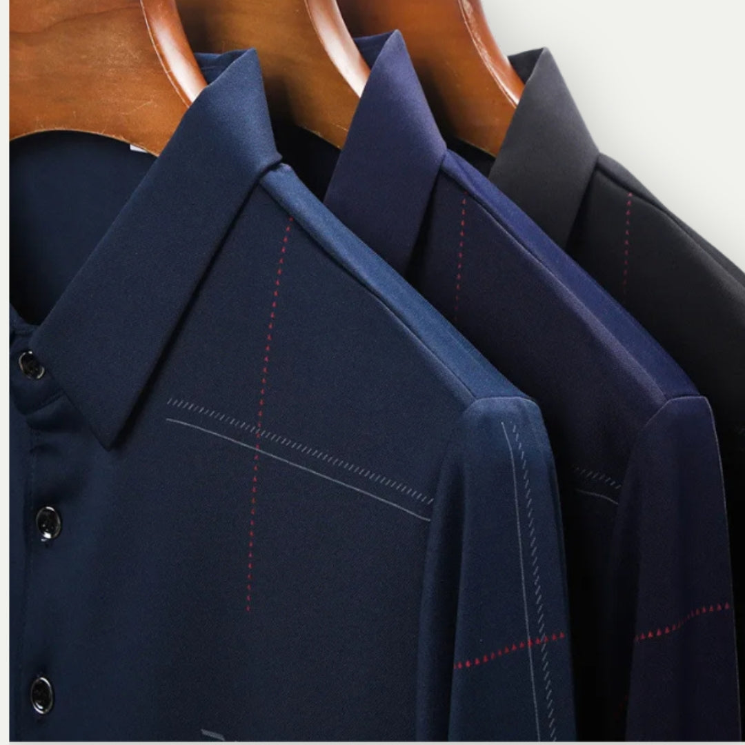 SAUL - Elegant Long Sleeve Polo Shirt