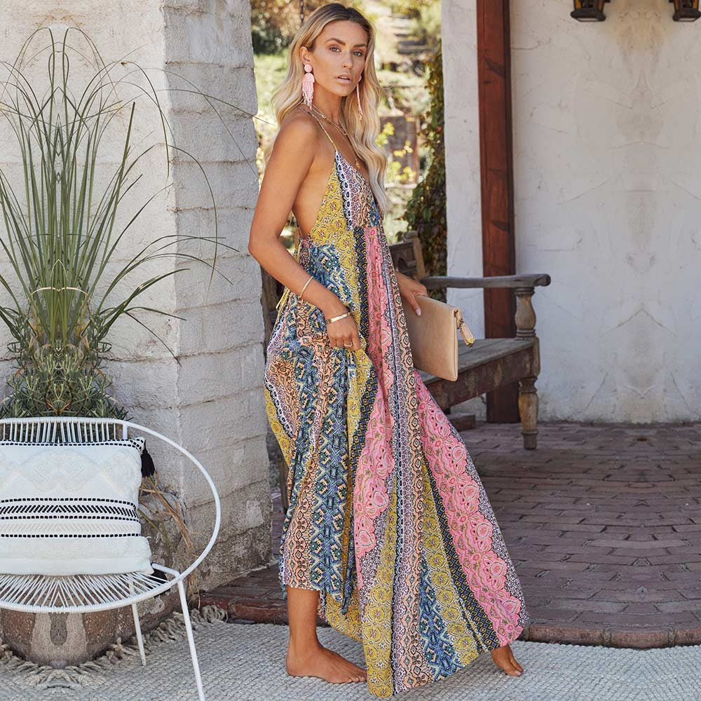JUNO - Boho Summer Maxi Dress