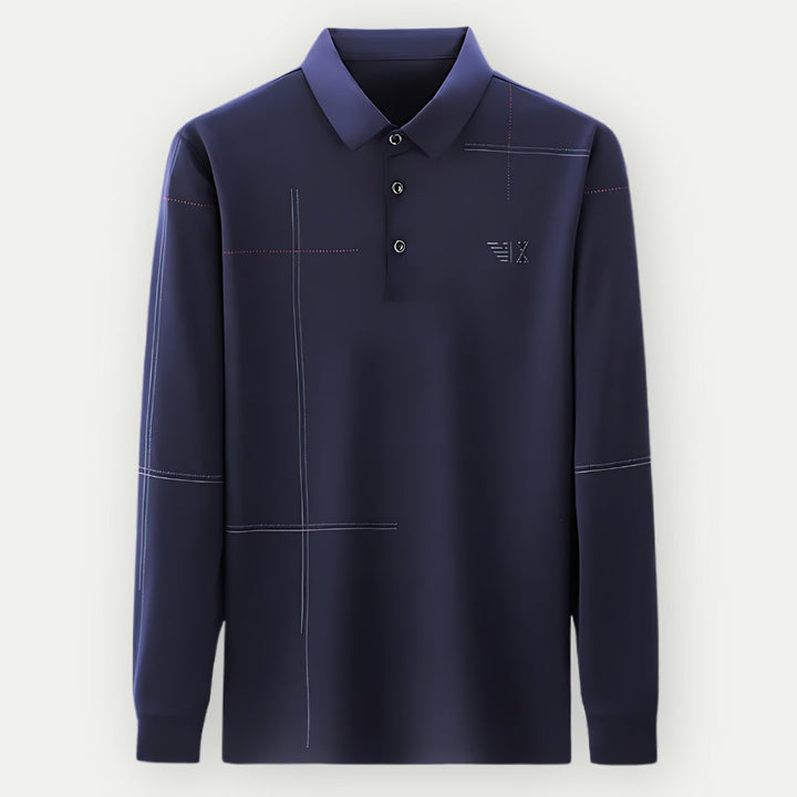 SAUL - Elegant Long Sleeve Polo Shirt