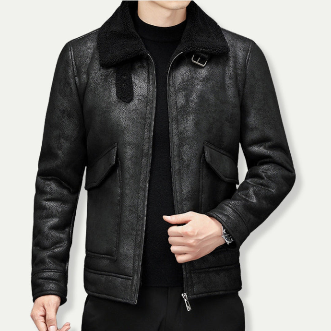 PEREGRINE - Suede Look Biker Jacket