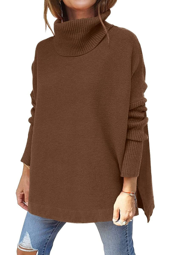 SARA - Women's Tricot Sweater With Stand Collar