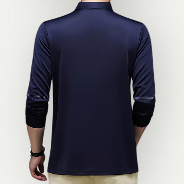 SAUL - Elegant Long Sleeve Polo Shirt
