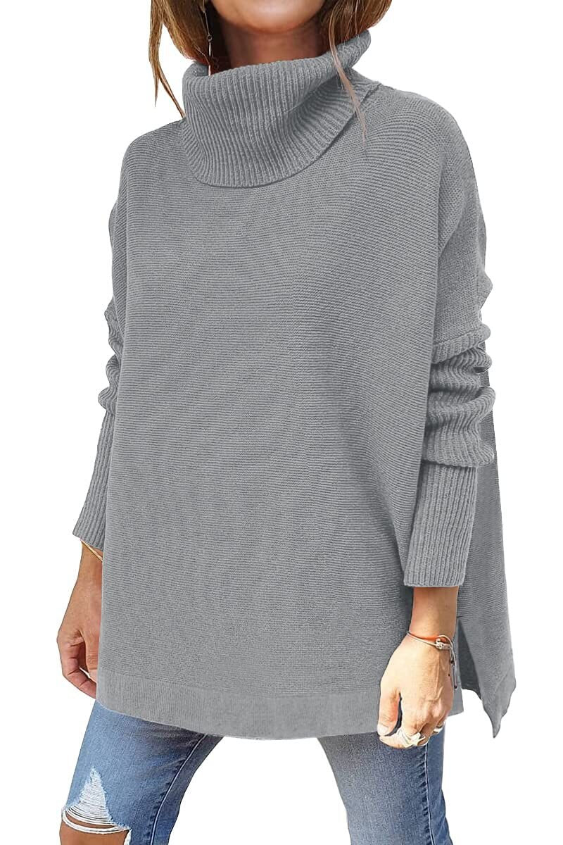 SARA - Women's Tricot Sweater With Stand Collar