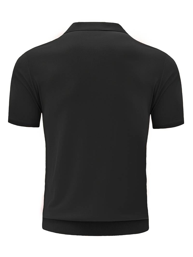 KALEB - Ribbed Polo Shirt