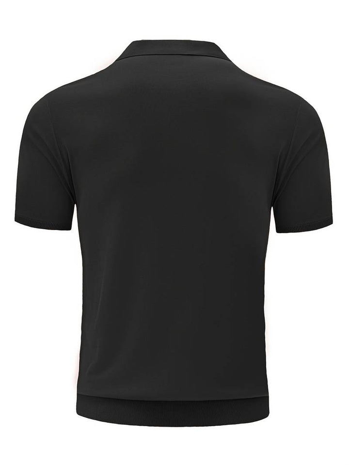 KALEB - Ribbed Polo Shirt
