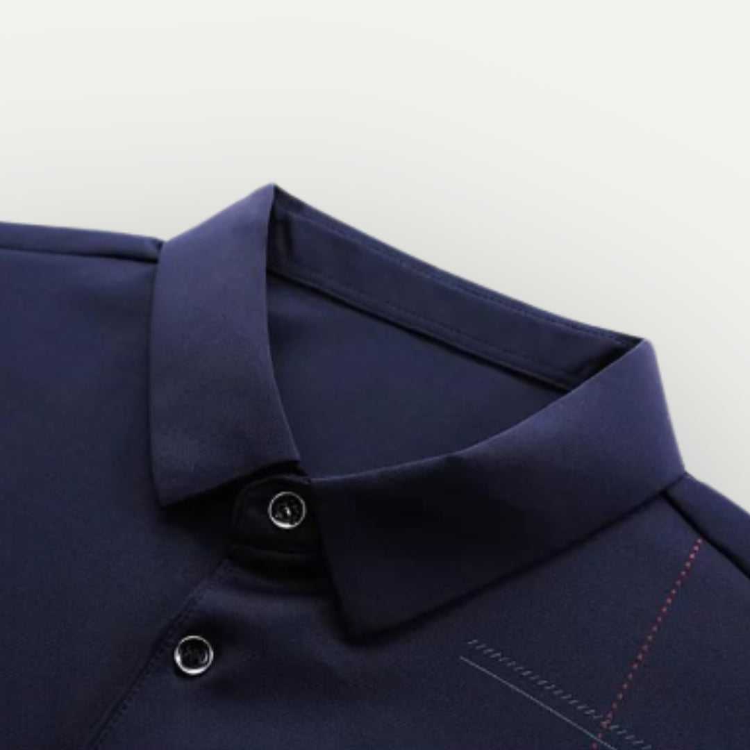SAUL - Elegant Long Sleeve Polo Shirt