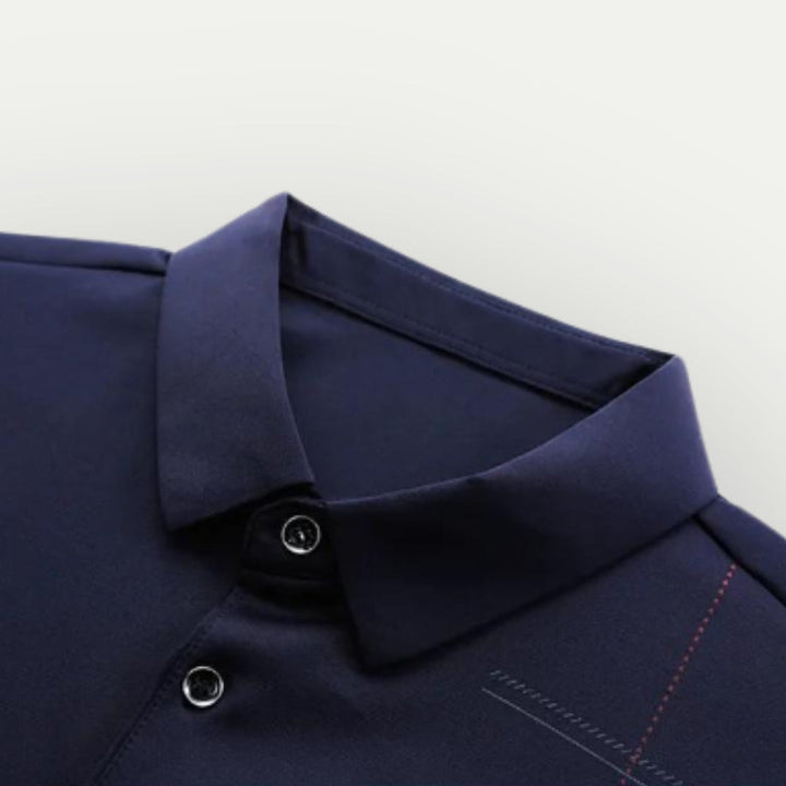 SAUL - Elegant Long Sleeve Polo Shirt