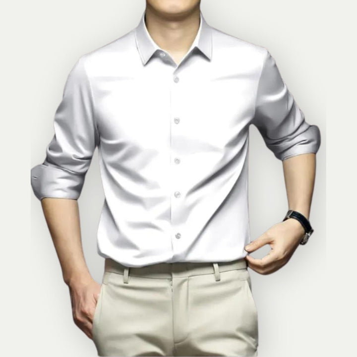 CARTERI - Men's Non-Iron Wrinkle-Resistant Dress Shirt