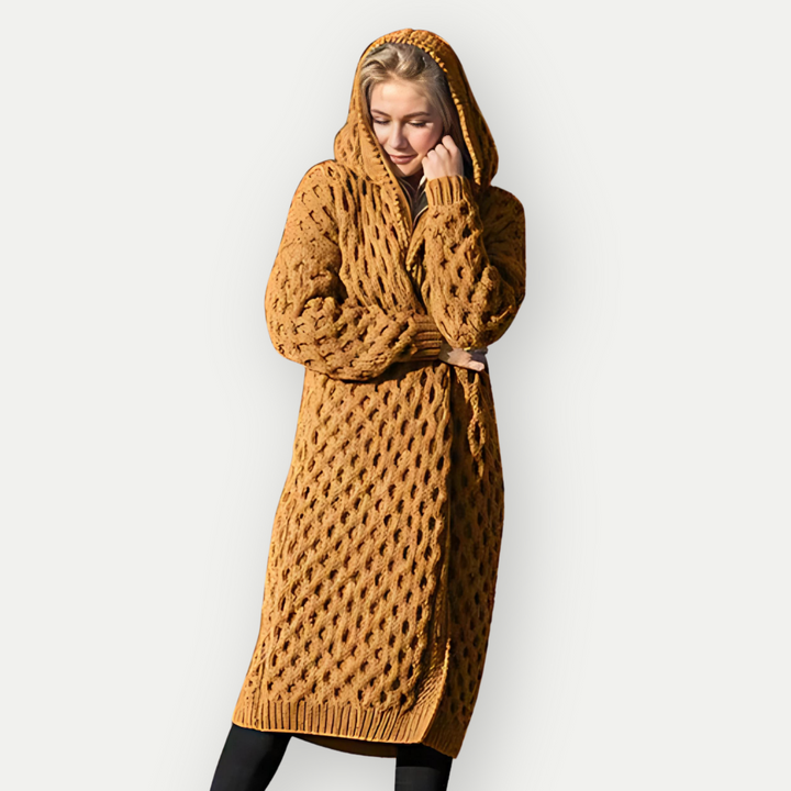 SAIR - Wool Cardigan With Hoodie
