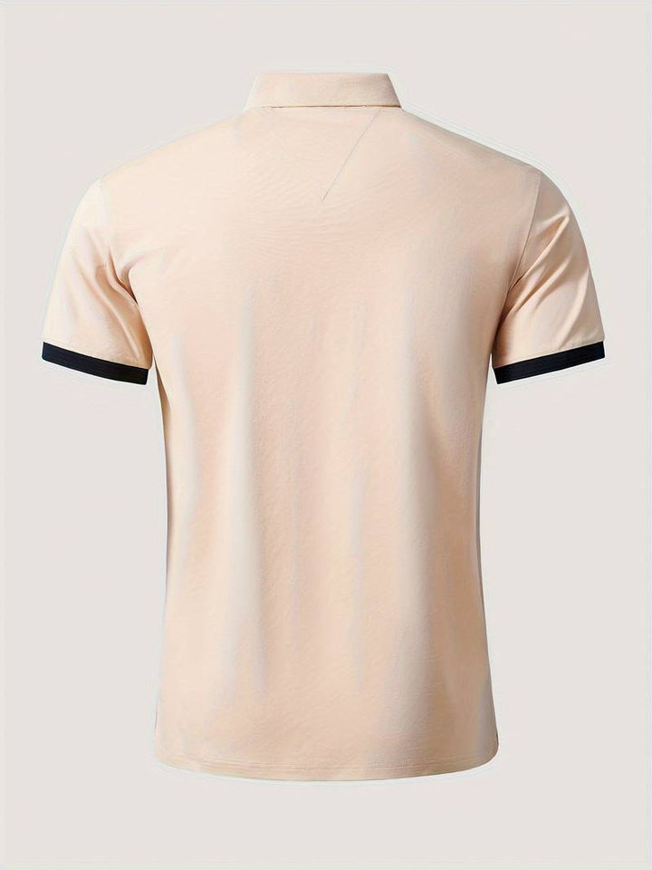 JOEL - Striped Nautical Polo Shirt