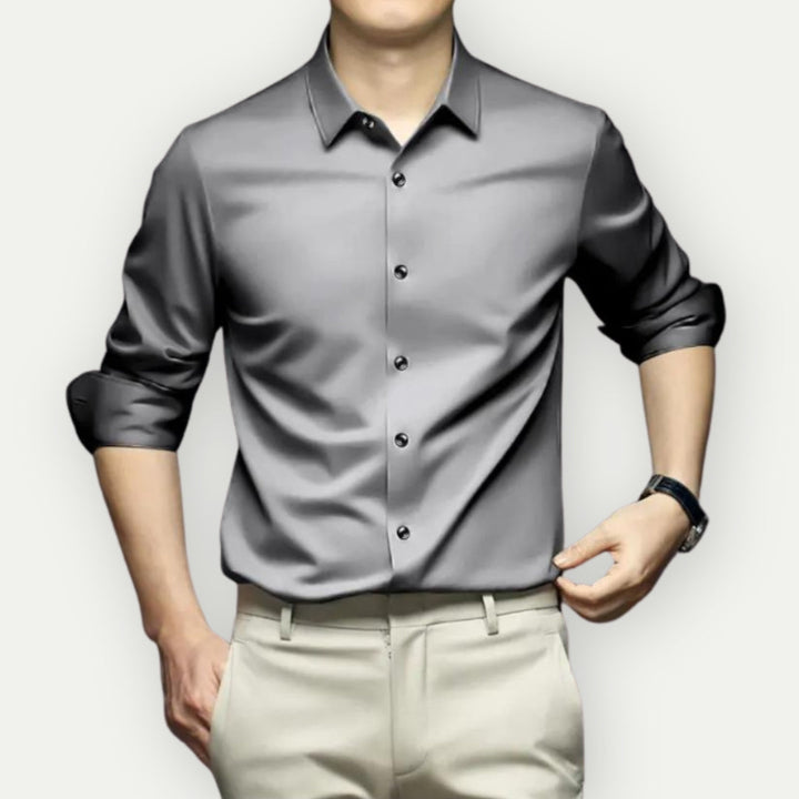 CARTERI - Men's Non-Iron Wrinkle-Resistant Dress Shirt