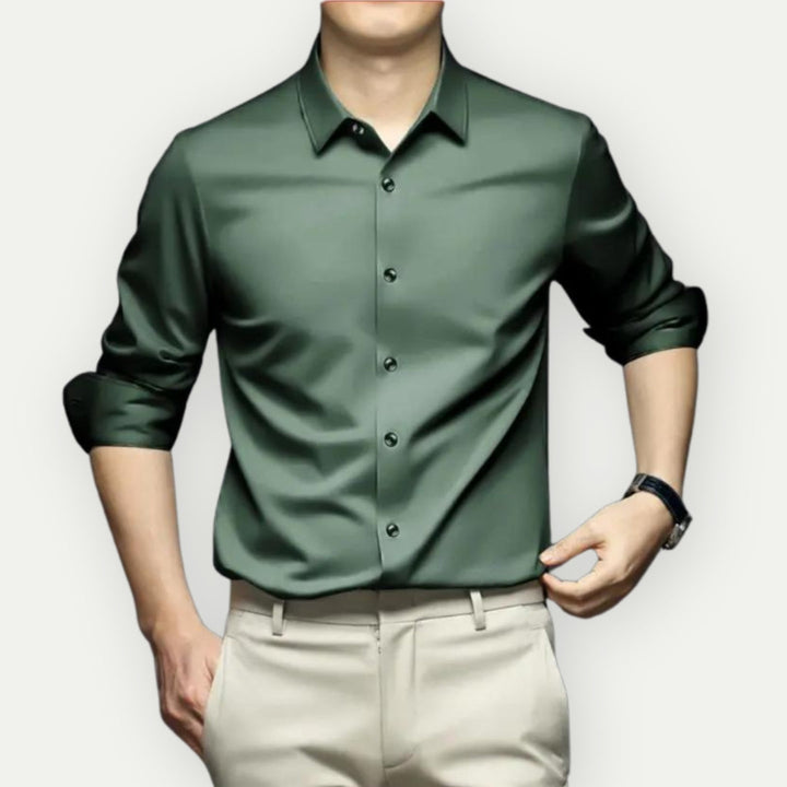 CARTERI - Men's Non-Iron Wrinkle-Resistant Dress Shirt