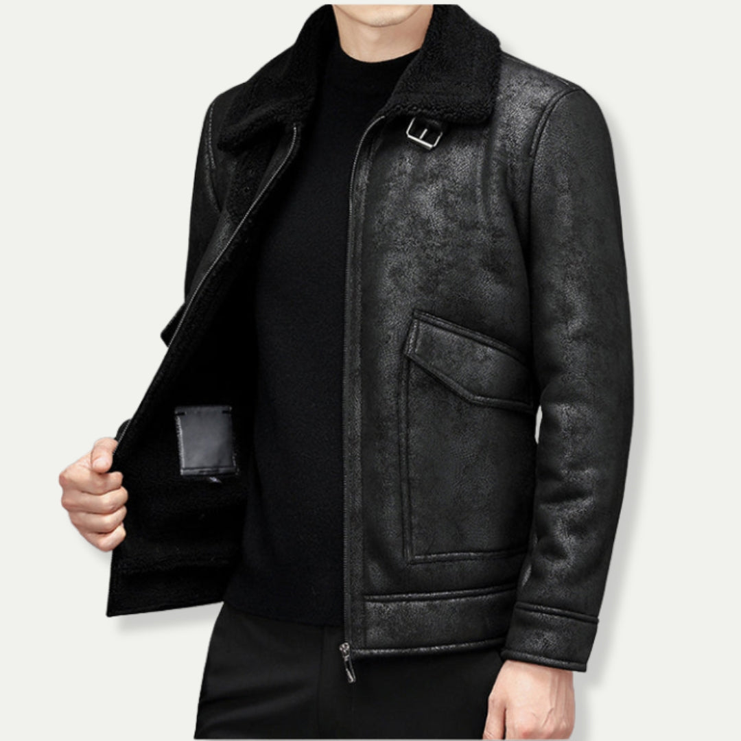 PEREGRINE - Suede Look Biker Jacket