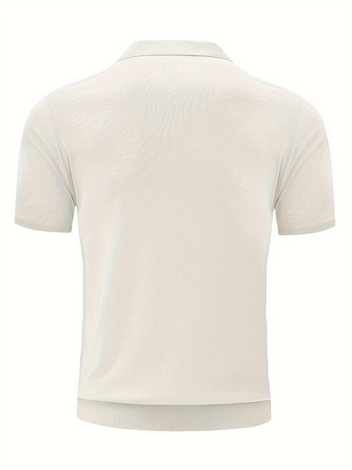 KALEB - Ribbed Polo Shirt