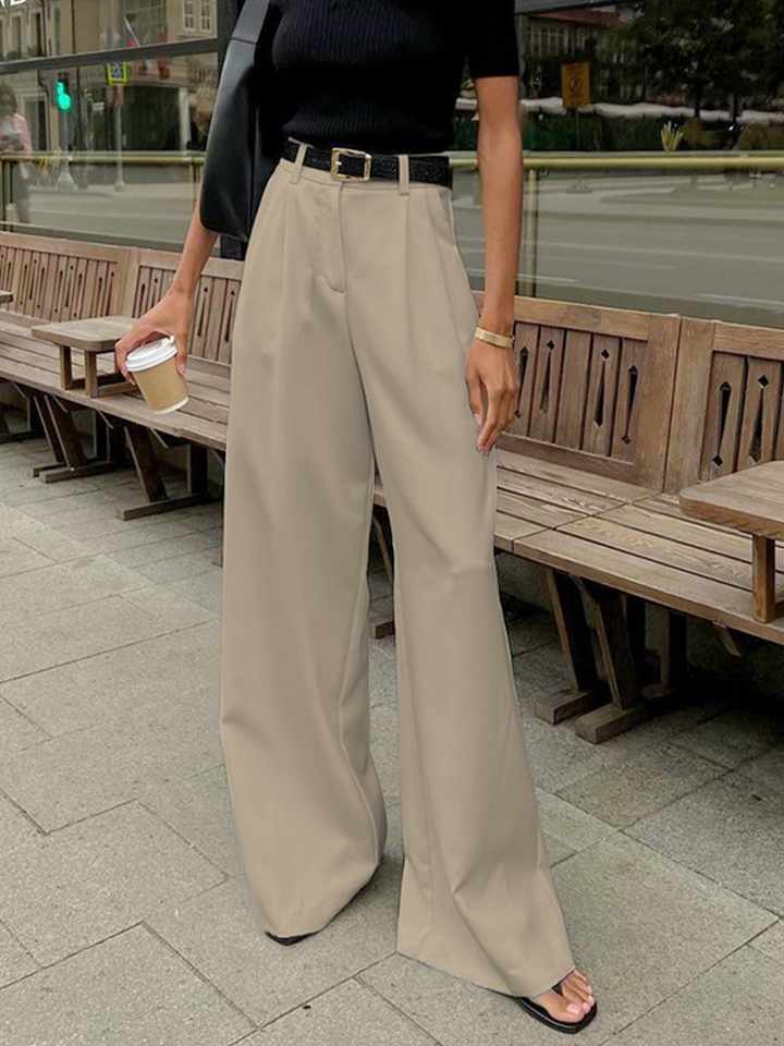 BAHARI - Tailored Wide-Leg High Waist Trousers