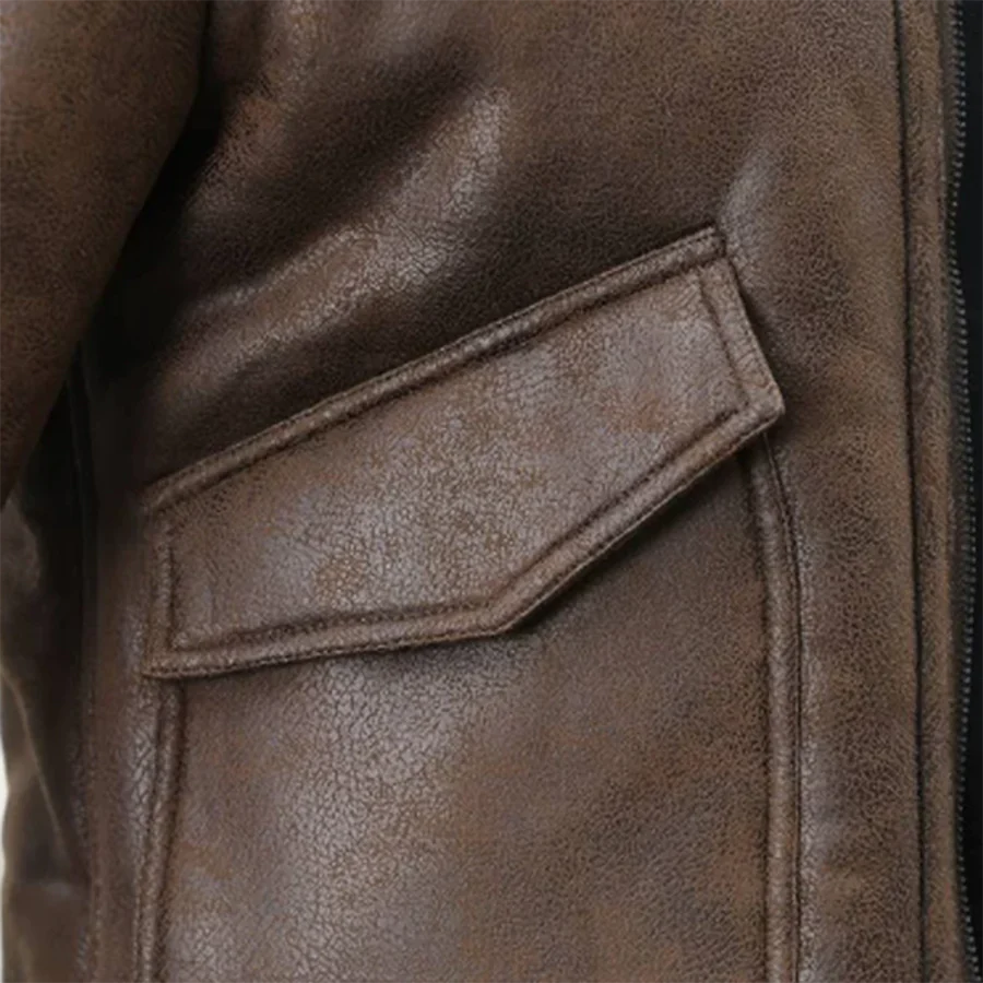 PEREGRINE - Suede Look Biker Jacket
