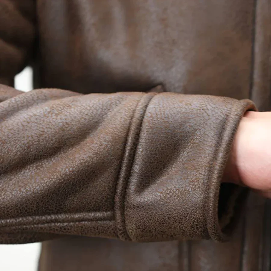 PEREGRINE - Suede Look Biker Jacket