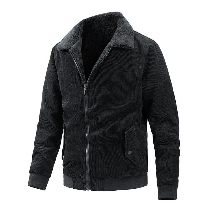 NELSON - Bomber Jacket With Wool Lining