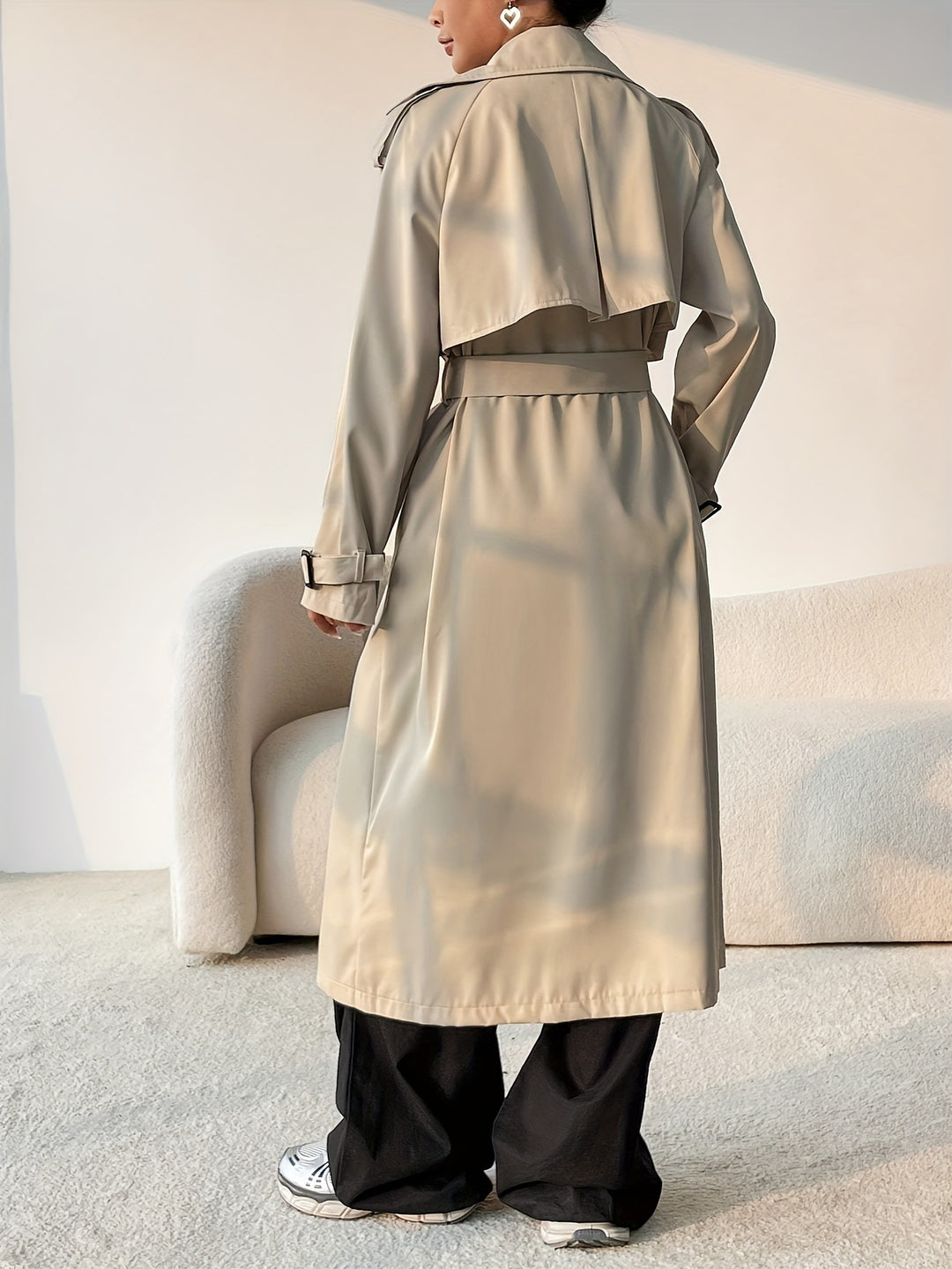 LAY - Classic Belted Trench Coat